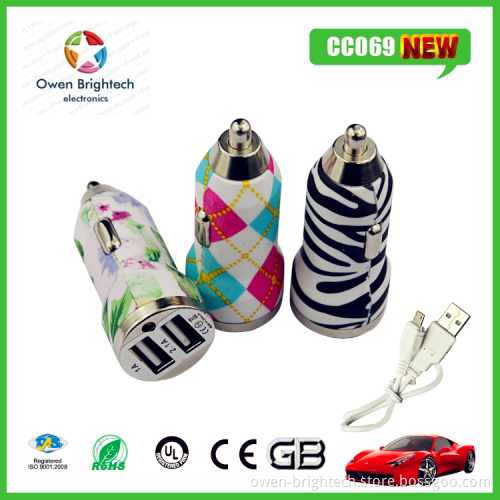 Unique Design of USB Car Charger 2A